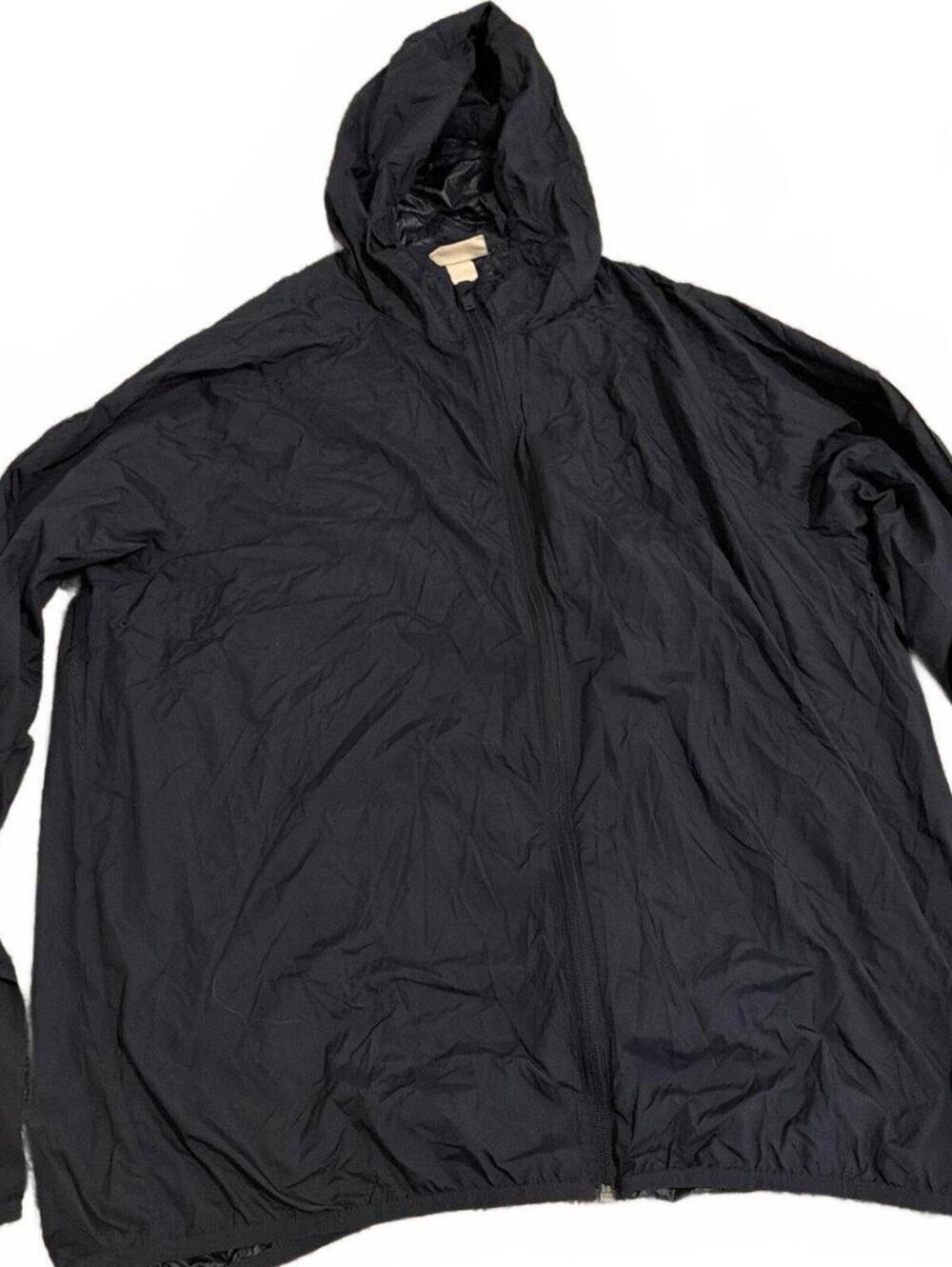 H&M Mens XL Black Lightweight Hooded Jacket